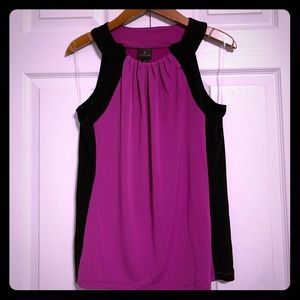 Sleeveless Fuchsia Blouse